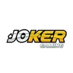 โลโก้ค่ายเกม JOKER GAMING ตัวอักษร JOKER โดย KE เป็นสีเหลืองทอง ด้านล่างมีคำว่า GAMING สีฟ้า ผู้ให้บริการเกมสล็อตและเกมยิงปลาที่ได้รับความนิยมสูง